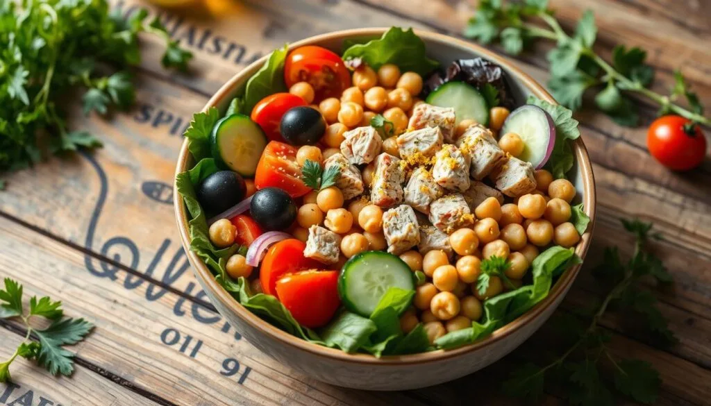 Mediterranean Tuna and Chickpea Power Bowl Mediterranean Tuna and Chickpea Power Bowl