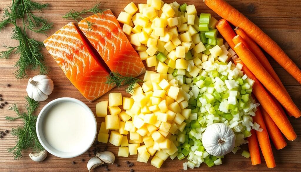Salmon Chowder Ingredients Salmon Chowder Ingredients