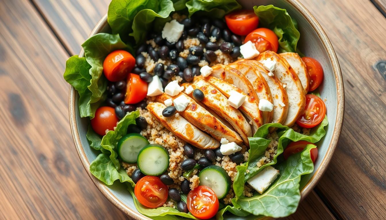 high protein salad