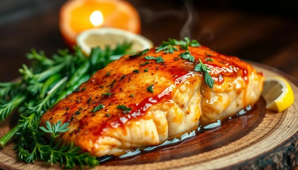 honey garlic glazed salmon honey garlic glazed salmon