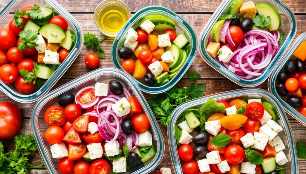 mediterranean salad meal prep mediterranean salad meal prep