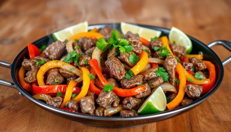 Beef fajitas