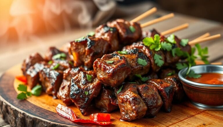 Beef skewers