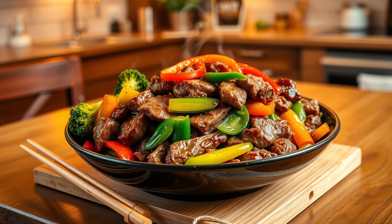 Beef stir-fry