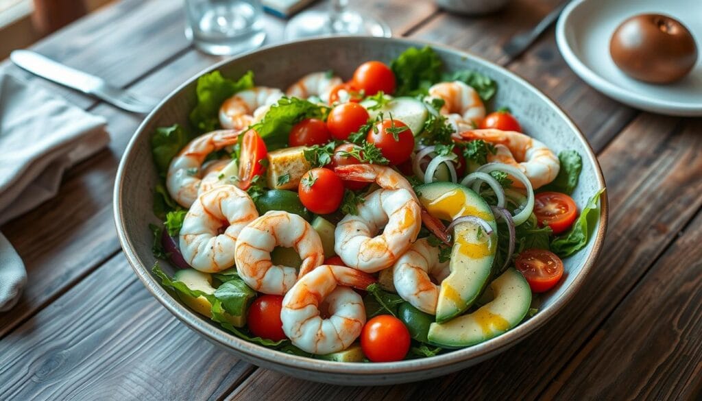 Fresh Shrimp Salad Presentation Fresh Shrimp Salad Presentation