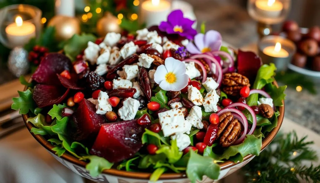 Gourmet Holiday Salad Presentation Gourmet Holiday Salad Presentation