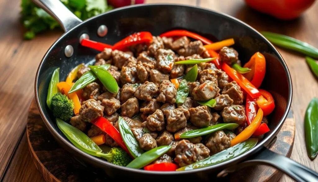 Lean Ground Beef Stir-Fry Lean Ground Beef Stir-Fry