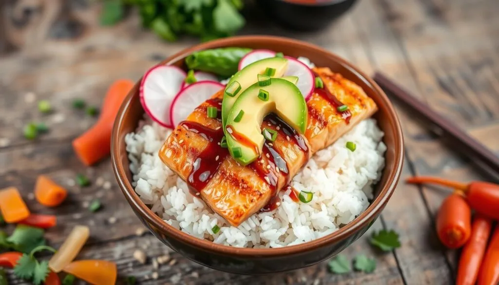 Salmon Rice Bowls Salmon Rice Bowls