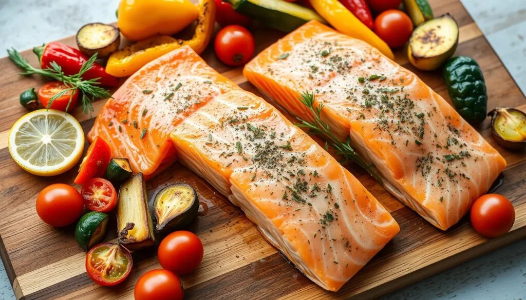 Salmon fillets Salmon fillets