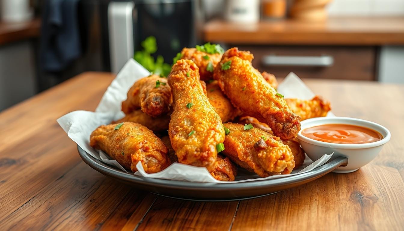 frozen chicken wings in air fryer