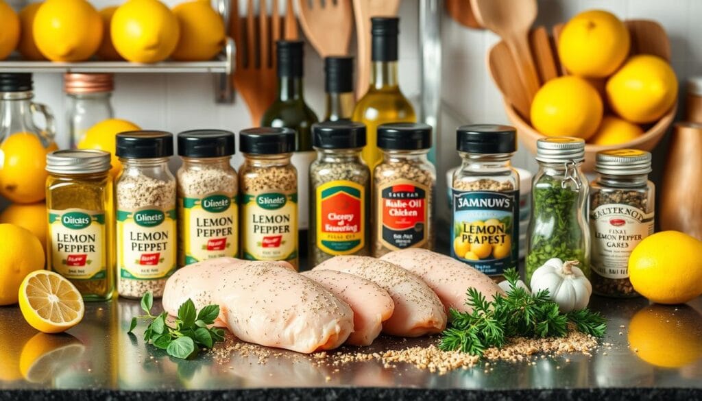 lemon pepper seasoning, chicken breast, pantry staples lemon pepper seasoning, chicken breast, pantry staples