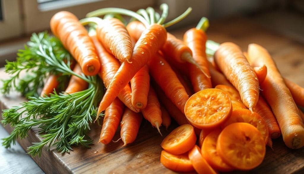 Fresh Carrots for Salad Preparation Fresh Carrots for Salad Preparation