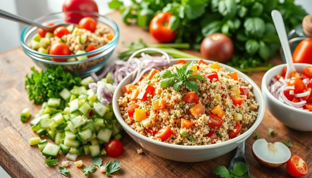 Quinoa Salad Assembly Quinoa Salad Assembly