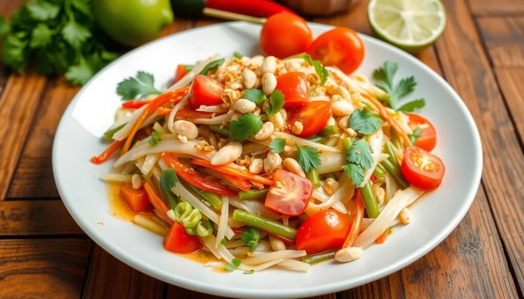 Traditional Som Tum Green Papaya Salad Traditional Som Tum Green Papaya Salad